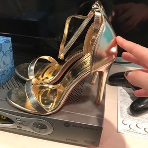 Pretty little things shoes gold